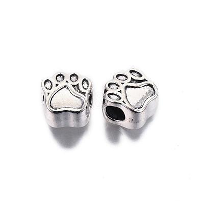 Tibetan Style Alloy European Beads TIBE-S314-80AS-RS-1