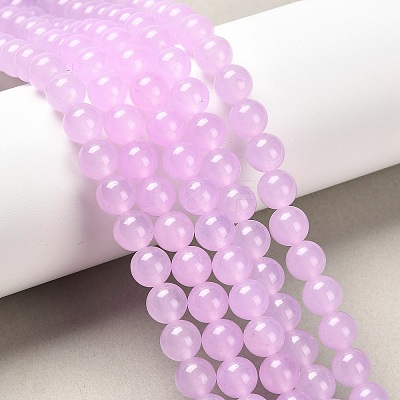 Natural & Dyed Malaysia Jade Bead Strands G-A146-8mm-A17-1