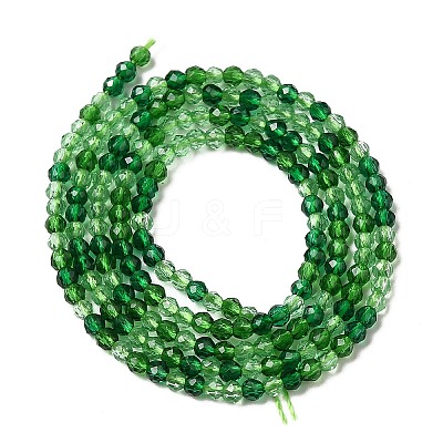 Transparent Glass Beads Strands GLAA-H027-01G-1