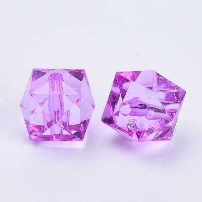 Transparent Acrylic Beads X-TACR-Q259-10mm-V48-1