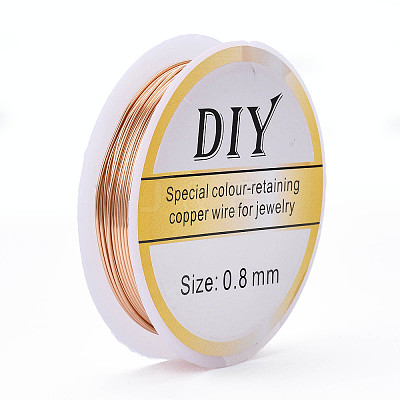 Round Copper Jewelry Wire CWIR-Q006-0.8mm-KC-1