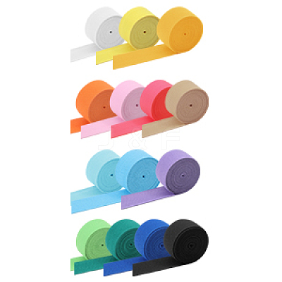 28M 14 Colors Polyester Elastic Wide Band OCOR-GL0001-14-1