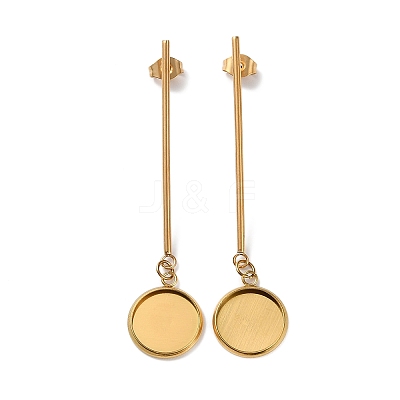 304 Stainless Steel Stud Earring Findings STAS-P328-12G-1