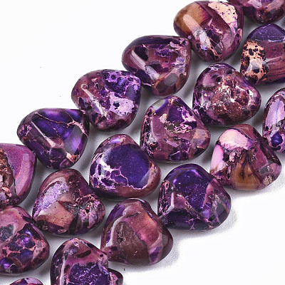 Natural Imperial Jasper Beads Strands X-G-S366-065D-1