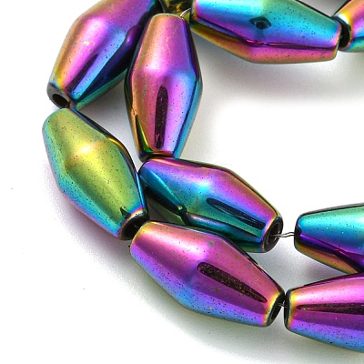 Electroplated Synthetic Magnetic Hematite Beads Strands G-Z032-B01-02B-1