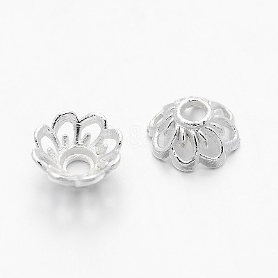 Tibetan Style Fancy Bead Caps TIBEB-E017-S-1