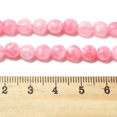 Natural Dyed White Jade Beads Strands G-C179-A6mm-02-1