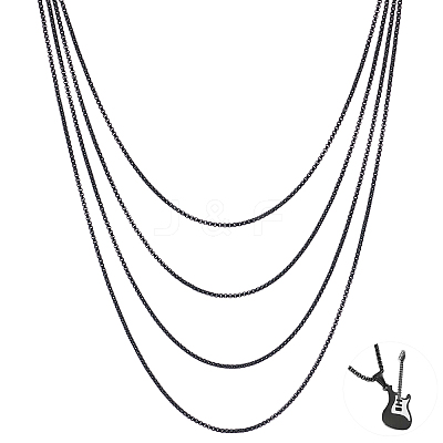 4.9~5m Spray Painted Stainless Steel Box Chains CHS-UN0001-15-1