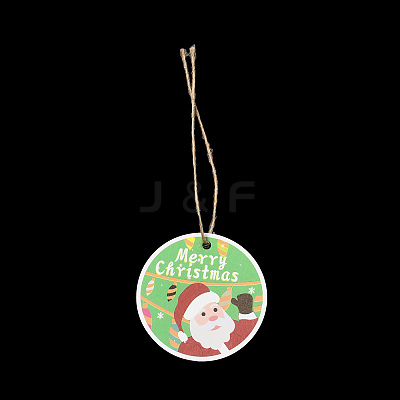 Christmas Theme Paper Big Pendant Decorations HJEW-F018-02-1