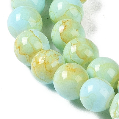 Baking Paint Glass Bead Strands GLAA-H031-01A-08-1