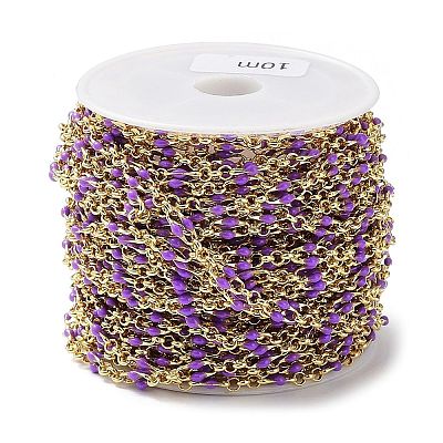 Enamel Oval Link Chains CHC-K014-10G-05-1
