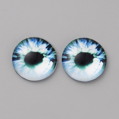 Glass Cabochons GLAA-WH0033-75F-10-1