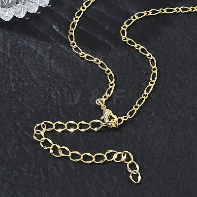 2.5MM Brass Figaro Chain Necklaces for Women KK-CBA4FD4-11G-1