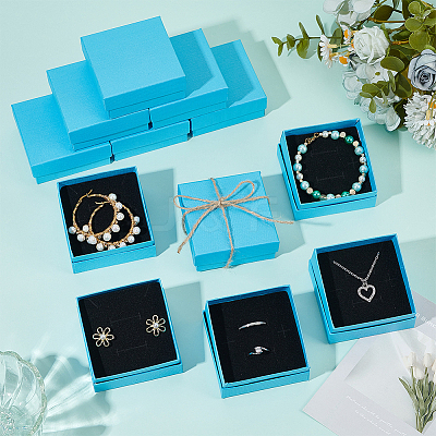 12Pcs Cardboard Jewelry Boxes CBOX-GO0001-01-1