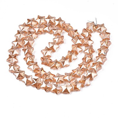 Electroplate Glass Beads Strand X-EGLA-S188-18-A03-1