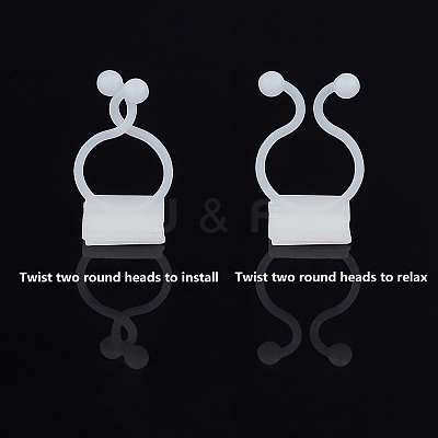Plant Climbing Wall Fixture Clips AJEW-PH0016-66-1