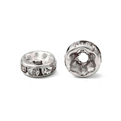 Iron Grade A Crystal Rhinestone Spacer Beads RB-A010-8MM-N-1