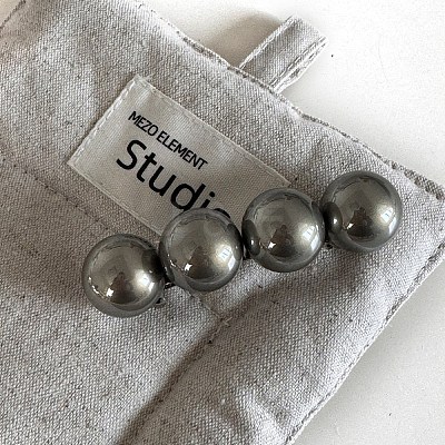 Plastic Pearl with Alloy Hair Barrettes PW-WG00FBF-03-1