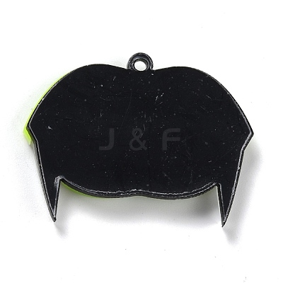 Western Style Fluorescent Acrylic Pendants BACR-I001-01C-1
