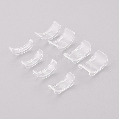 8Pcs 8 Sizes Plastic Invisible Ring Size Adjuster X-TOOL-H005-01-1