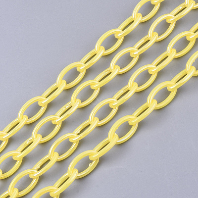 Acrylic Opaque Cable Chains X-PACR-N009-001K-1