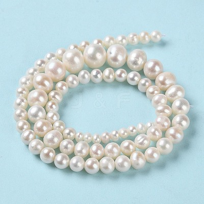 Natural Cultured Freshwater Pearl Beads Strands PEAR-E018-67-1
