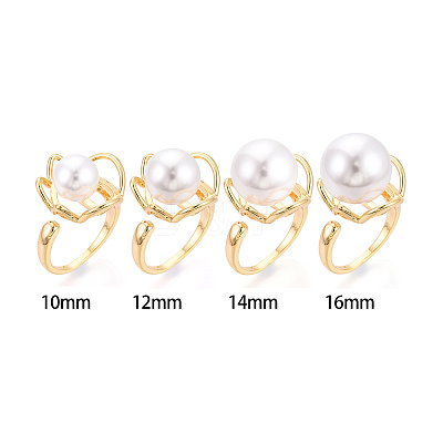 Flower Brass Cup Peg Ring Settings KK-N274-39G-1