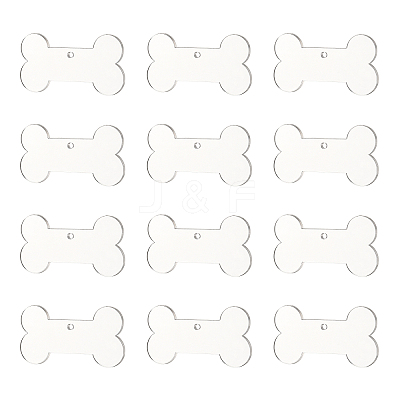 Transparent Blank Acrylic Pendants TACR-NB0001-11-1