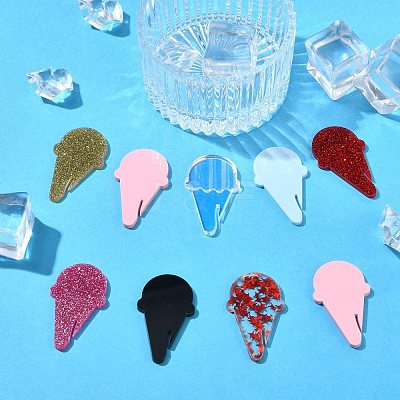 32Pcs 8 Colors Acrylic Wine Glass Charms AJEW-CJ0001-69-1