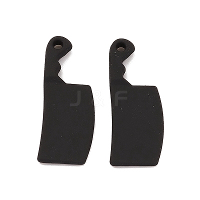 Spray Painted Alloy Pendants PALLOY-K003-15-1