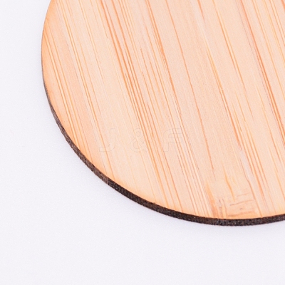 Flat Round Bamboo Boards for Painting AJEW-WH0129-29B-1