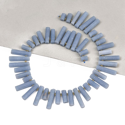 Natural Angelite Beads Strands G-F829-A10-01-1