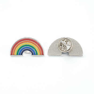 Alloy Pride Enamel Brooches JEWB-M020-09-P-1
