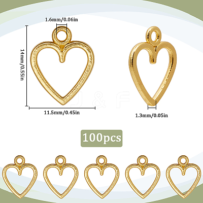 100Pcs Tibetan Style Alloy Charms FIND-SC0012-39G-1