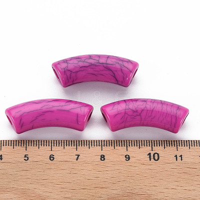 Opaque Crackle Acrylic Beads MACR-S372-001N-002-1