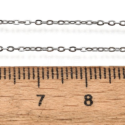Non-Tarnish 304 Stainless Steel Cable Chain Necklaces X-NJEW-P248-01P-1