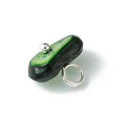Natural Chip Dyed Shell Charms PALLOY-JF01338-02-1