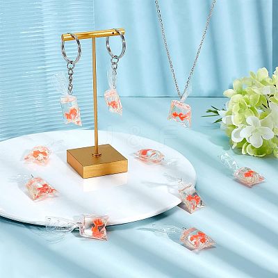 DIY 3D Goldfish Water Bag Keychain Making Kits DIY-NB0007-42-1