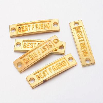 Tibetan Style Links connectors for Friendship TIBE-4270-G-LF-1