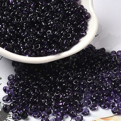 Transparent Colours Glass Seed Beads X1-SEED-P006-02A-12-1