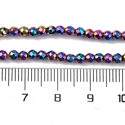 Electroplate Non-magnetic Synthetic Hematite Beads Strands X-G-J169B-3mm-05-1