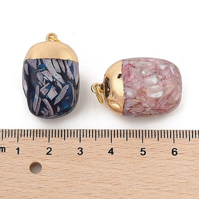 Transparent Epoxy Resin Pendants BSHE-R100-02A-1