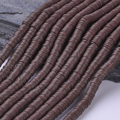 Handmade Polymer Clay Beads X-CLAY-R067-6.0mm-38-1