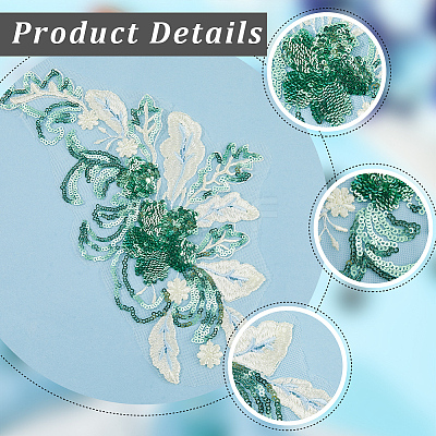 Polyester Embroidery Lace Sewing Ornaments DIY-WH20031-078A-1
