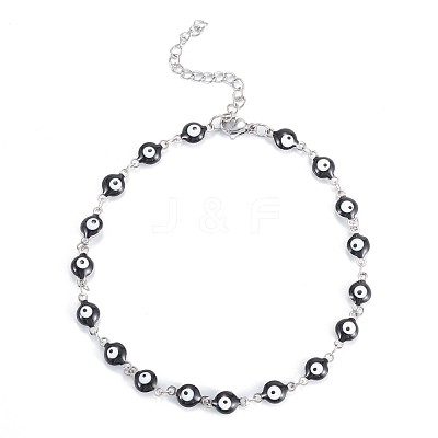 304 Stainless Steel Anklets AJEW-G024-02P-1