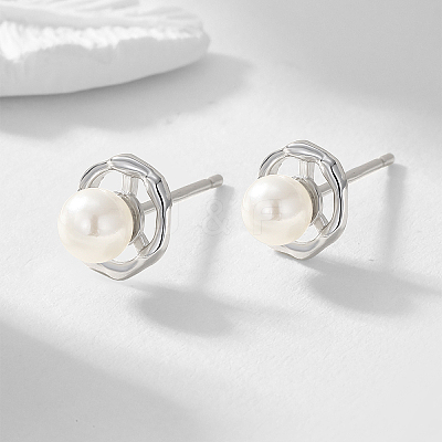 S925 Sterling Silver Nuggets Stud Earrings CC6441-2-1