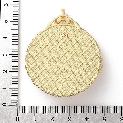 Brass Pendant Cabochon Settings KK-R215-02G-1