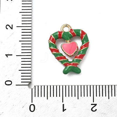 Christmas Alloy Enamel Pendants ENAM-F156-01G-07-1