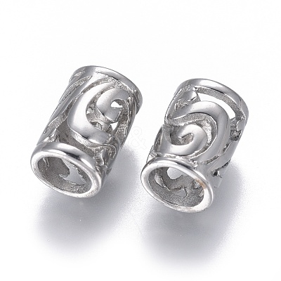 Non-Tarnish 304 Stainless European Beads STAS-F227-13-P-1