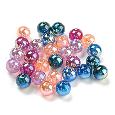 Iridescent Acrylic Glitter Beads MACR-F078-07A-1